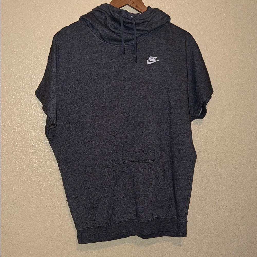 Nike Women’s Charcoal Short Sleeve Hoodie
